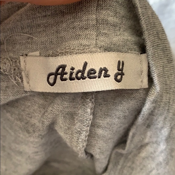 Aiden Y Light Grey High Neck Tunic Dress - Picture 3 of 4